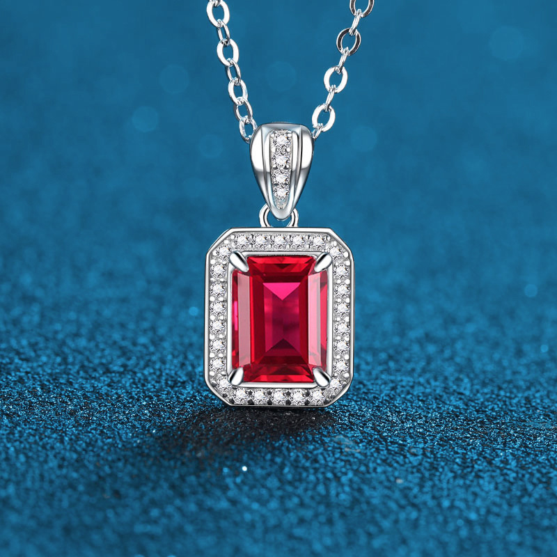 S925 Sterling Silver Multi-Color Gemstone Pendant Necklace with Diamond Inlay, Small Elegant Design for Women, Stylish Fashion Jewelry