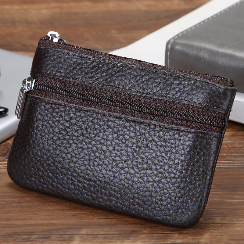 New Fashion fashion Women s Cowhide Small Wallet Korean Edition Bus Card Zipper Key Women s fashion Mini Coin Bag Designer Men s Key Bag
