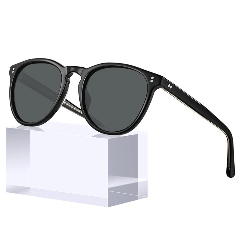 CARFIA Acetate Polarized Sunglasses for Men Trendy Retro Sun Glasses