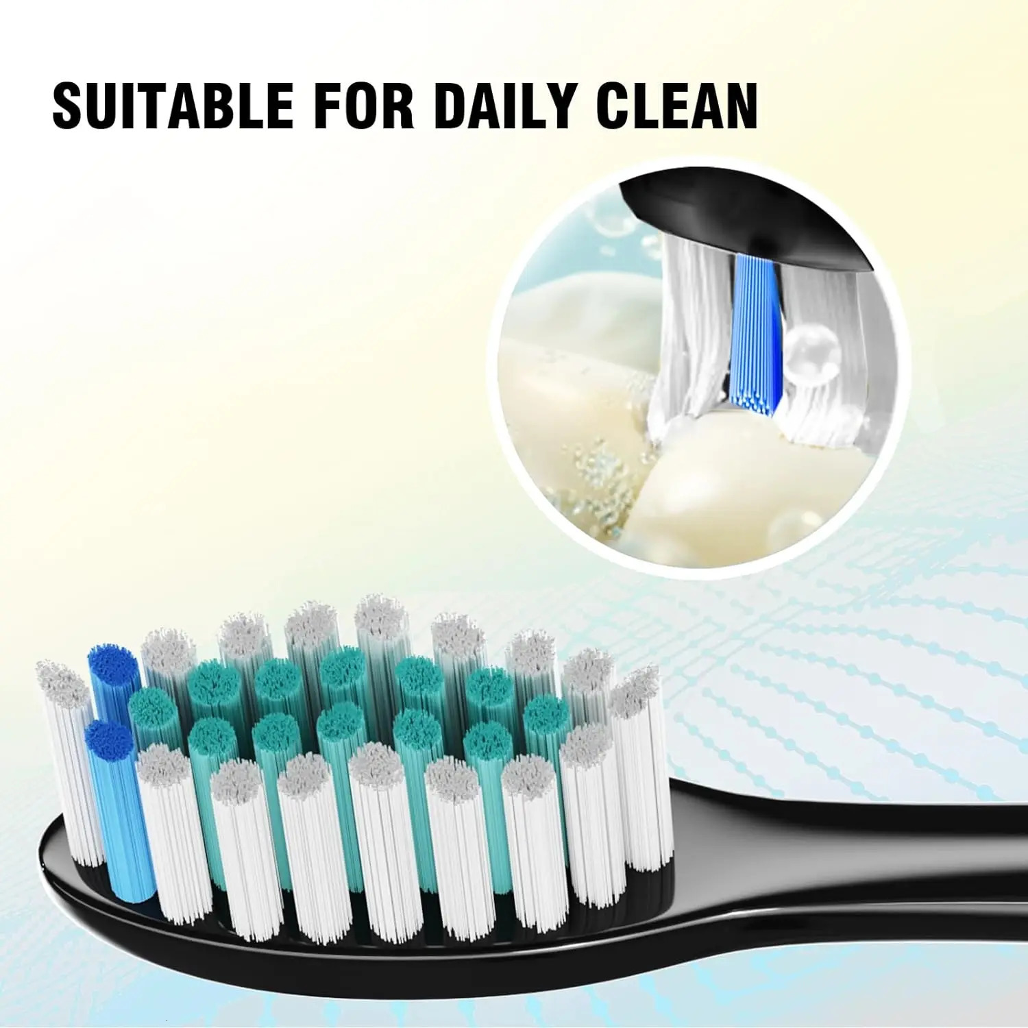4/8/12/16PCS Replacement Toothbrush Brush Heads Compatible with Phili Sonic Care and More Click-on Electric Toothbrush Handles 250516