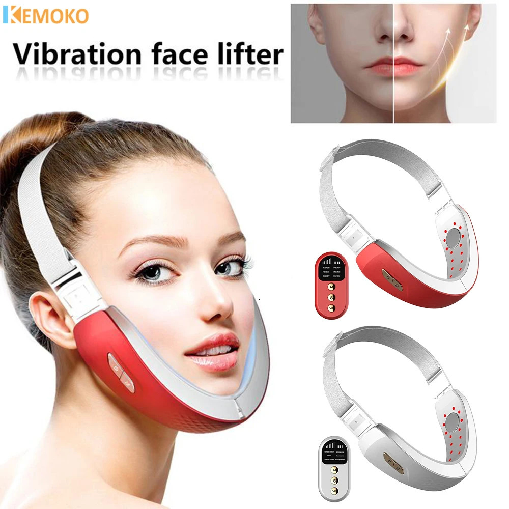 Electric V Face Facial Machine V-Line Up Lift Belt Face Massage LED Face Skin Double Chin Reducer Beauty Care 250522