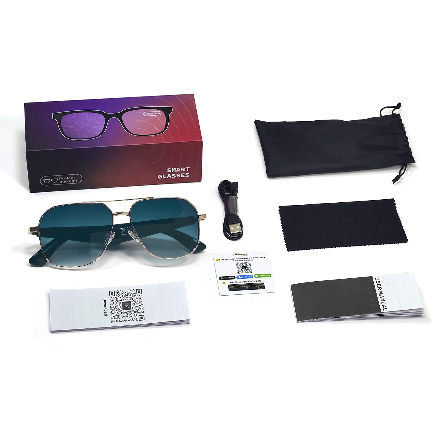 2025 New AI Translation Bluetooth Glasses Listening and Talking 100+ Languages Real Time Translation Glasses