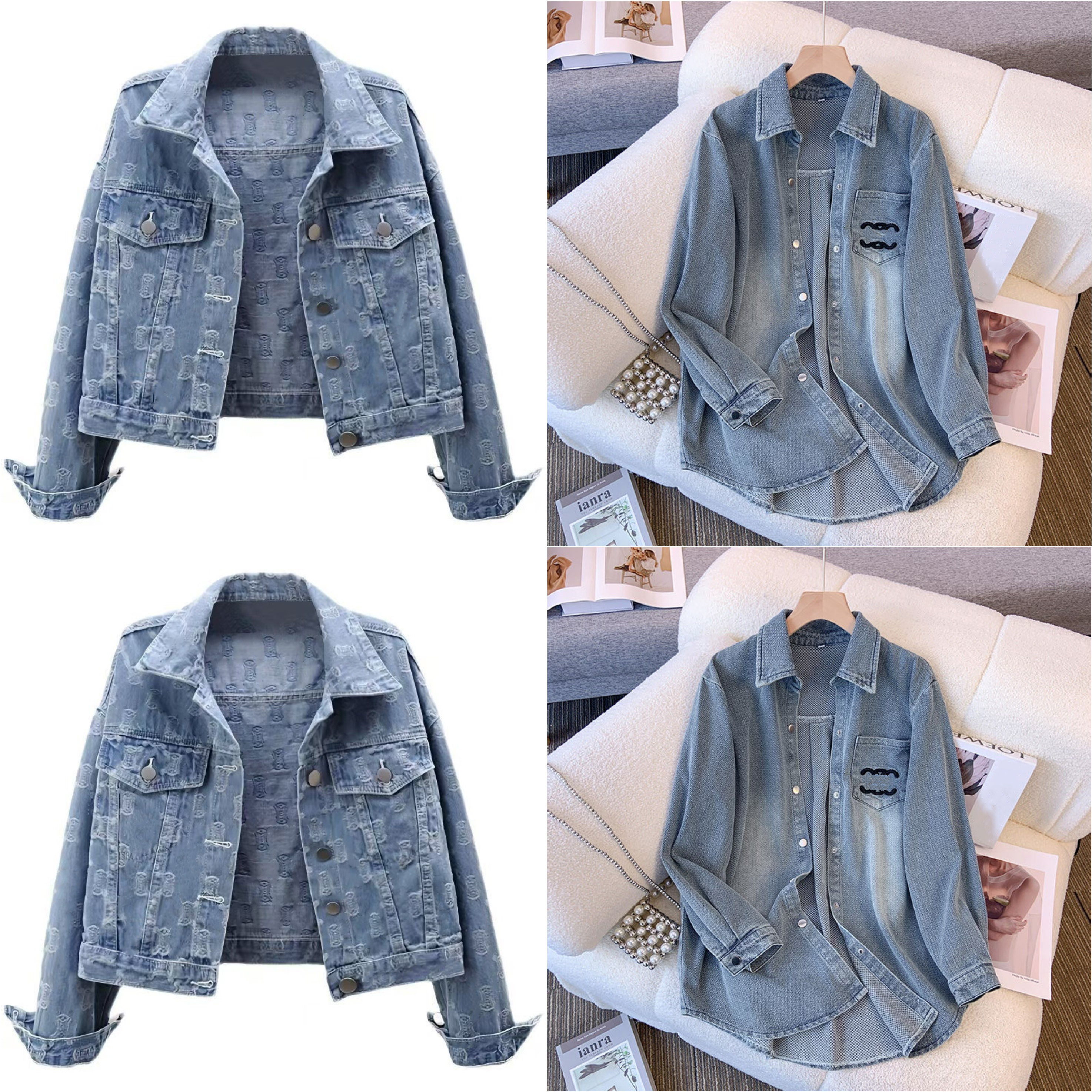 European heavy industry denim jacket women's Spring and 2025 Autumn new loose versatile fashion short short short jacket top