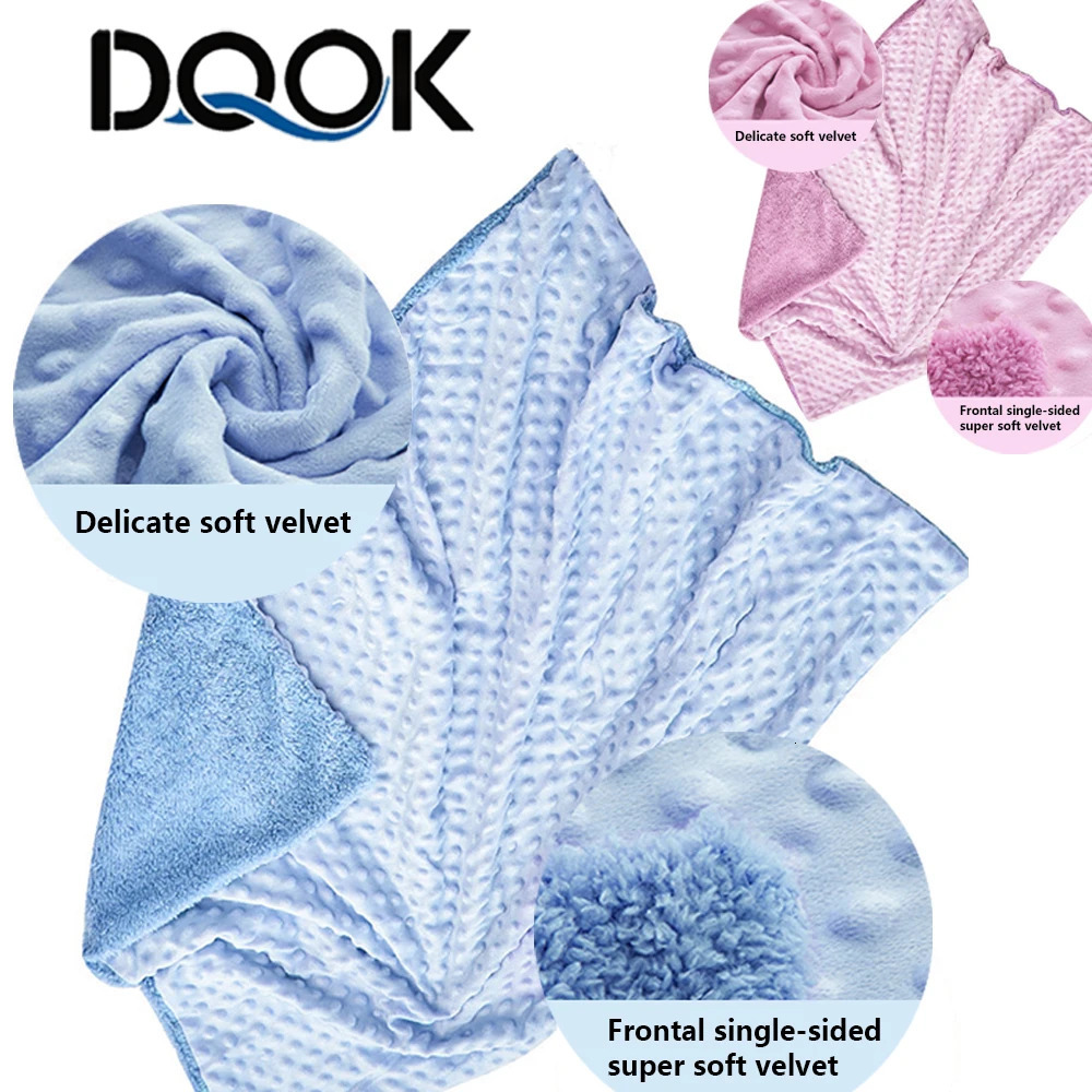 Swaddling born Thermal Soft Fleece Blanket Winter Solid Bedding Set Cotton Quilt Infant Swaddle Wrap y250517z