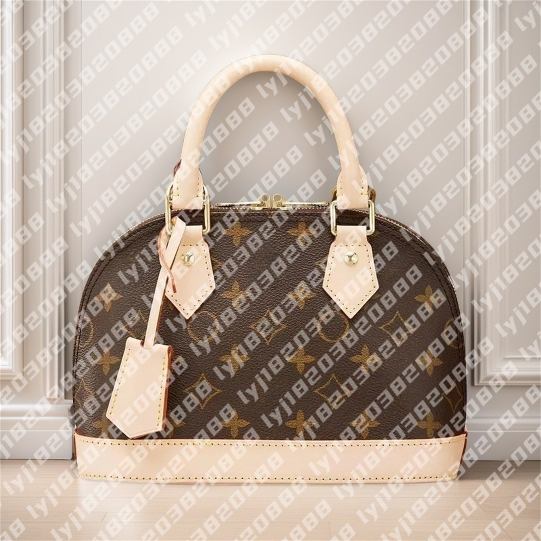 10A Allmas BB Top Handle Shell Handbag with Luxury Carrying Bag Backband Womens Classic Printed Leather Shoulder Bag Mens Wallet Cross body Handbag