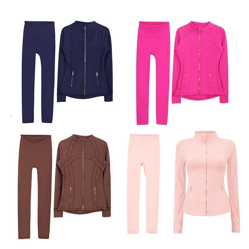 Sale Designer Yoga Short Womendefine Workout Sport Coat Fiess Gold Zipper Jacket Sports Quick Dry Activewear Top Solid Zip Up Sweatshirt Sportwear Hot
