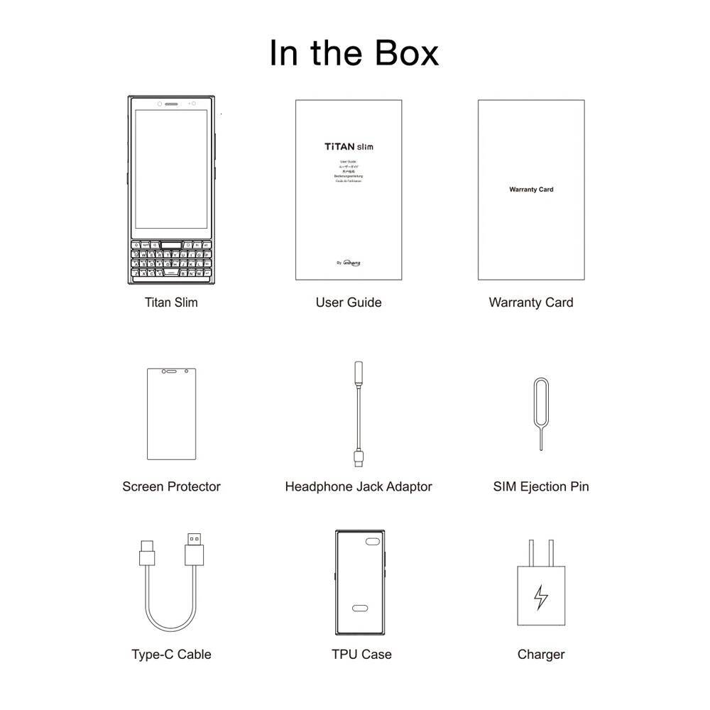 Unihertz Titan Slim, The New Sleek QWERTY 4G Smartphone Android 11 Unlocked NFC Smart Phone