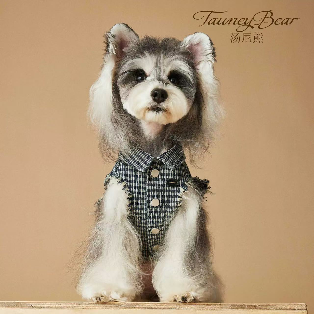 T00298 Dog clothes pet Tang suit vest autumn and winter comfortable anti-hair loss small dog schnauzer cat clothes
