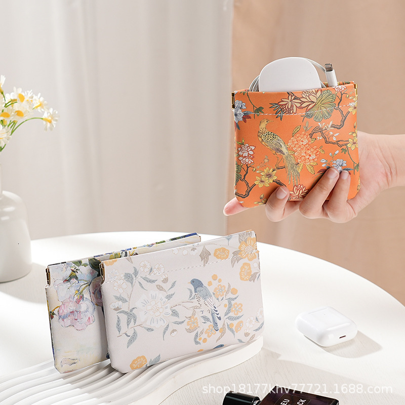 New Fashionable Women s Red Envelope Key Storage Jewelry Bag Zero Wallet Portable Mini Bag Designer fashion fashion Fashionable Men s Key Bag