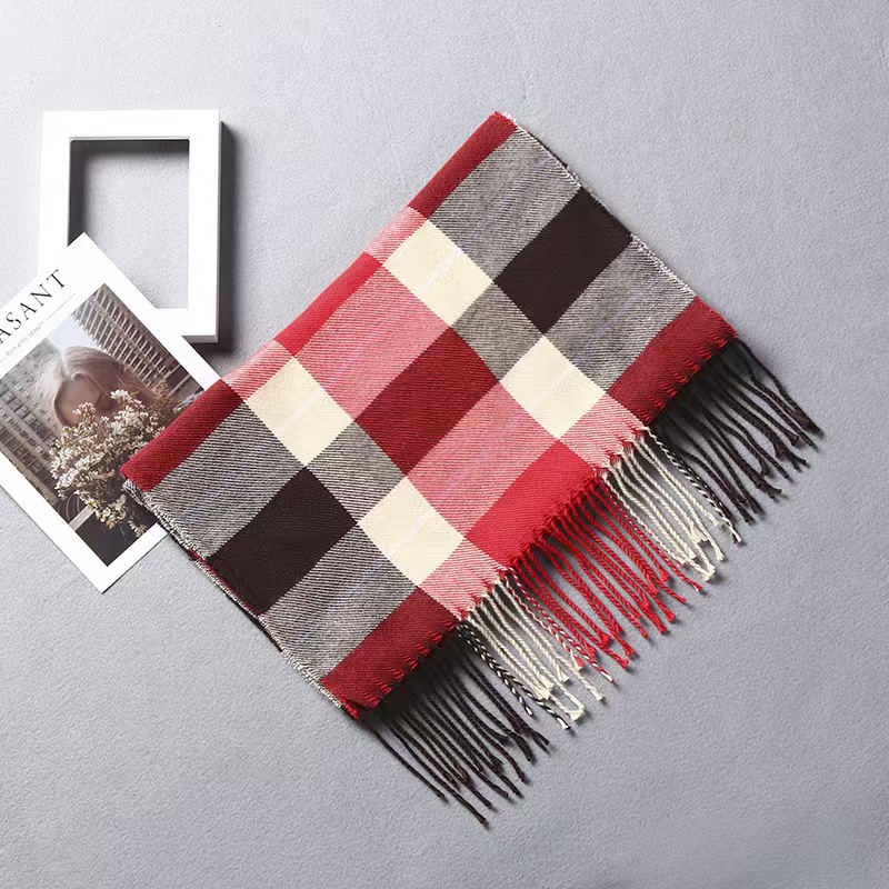 T800 fashion British plaid cashmere scarf autumn and winter men's couple warm shawl neck scarf