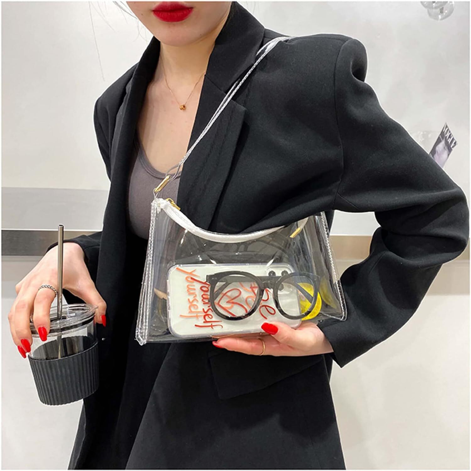 Clear for Stadium Events Women's Handbags Small Purse shoulder bag Crossbody Bag