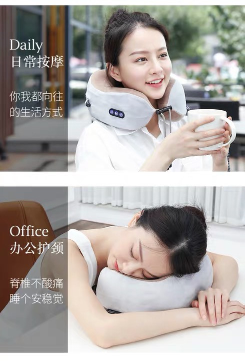 Comfortable & Ergonomic Travel Companion: Soft U-Cushion Necksupport Pillows