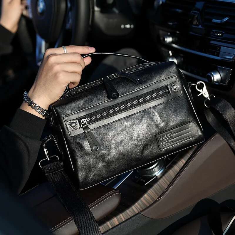 Designer Bag Wmnuo Shoulder Bag Men Multifunction Cow Genuine Leather Crossbody Messenger Bags For Man Big Capacity Travel Ipad Male