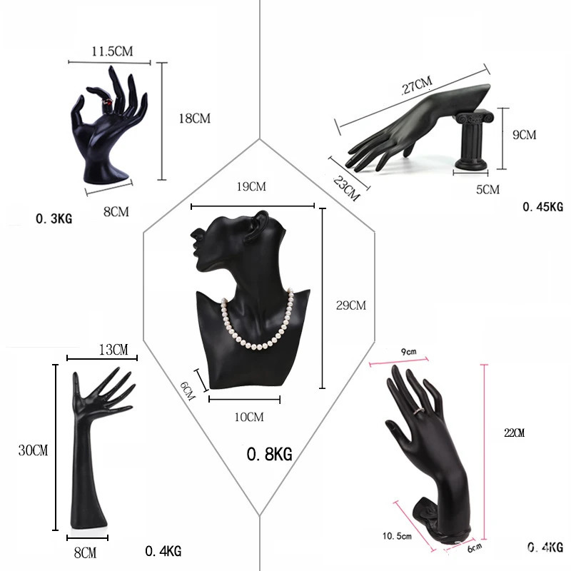 Fahsion Jewelry Display Hand Model Anklet Watch Bracelet Display Stand Sketch Decoration Art Po Ring Organizer 250520