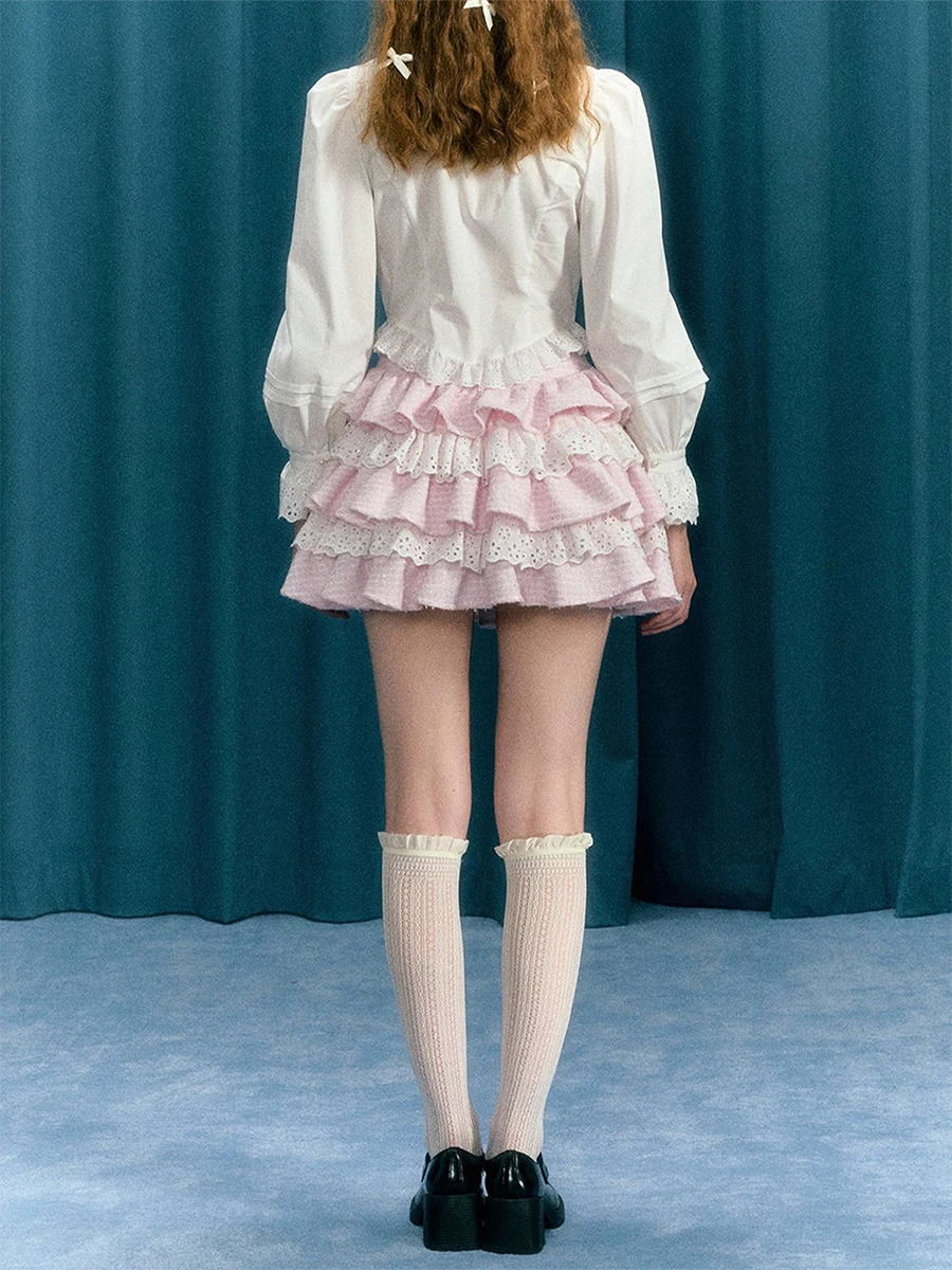 Women s Tartan Checkered Pleated Mini Skirts with High Waistband and Delicate Lace Detailing for a Flirty Look 250516Z