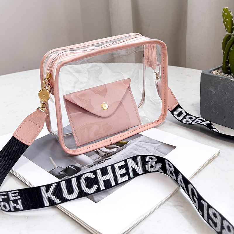 2025 New Outdoor Style Luxury Free Delivery Designer Bag Korean Transparent Jelly Trendy Women's Fashion Crossbody Bag