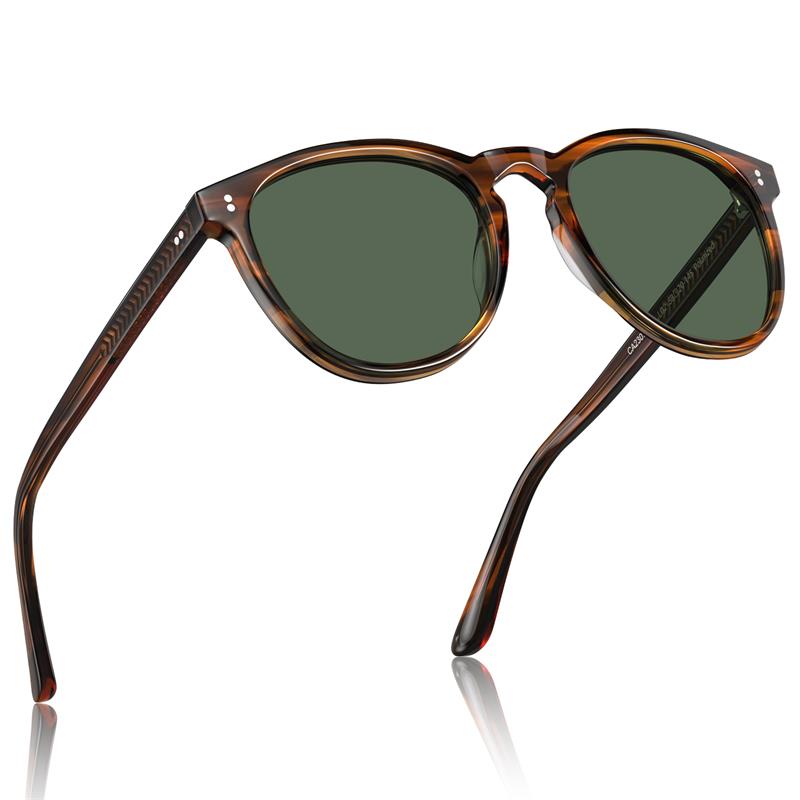 CARFIA Acetate Polarized Sunglasses for Men Trendy Retro Sun Glasses