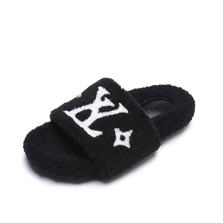 Free Shipping 2025 Autumn Winter New Letter Print Cotton Slippers Womens Indoor Outdoor Comfortable Versatile Warm Slipper Multiple Color Options Avai