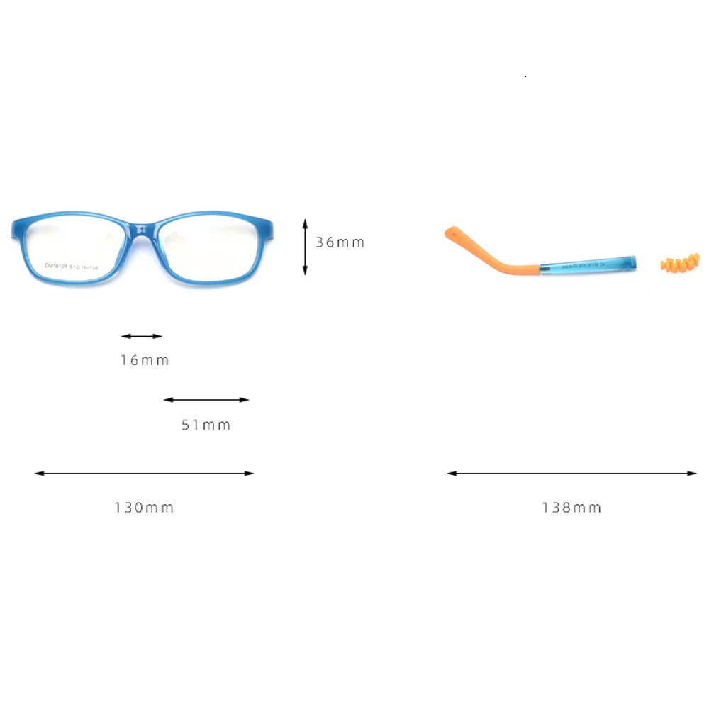 Kachawoo children square eyeglasses optical TR90 kids glasses frames flexible boys girls Protective silicone blue pink black 250521