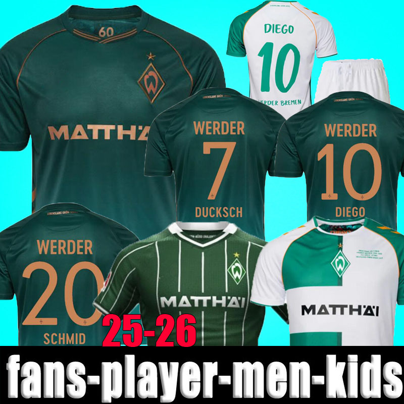 3XL 4XL 2025 2026 Werder Bremen special Soccer Jerseys 25 26 DIEGO Marvin Bittencourt FRIEDL PIEPER TOPP HOME AWAY THIRD Classic sports Men kids kit football shirt set