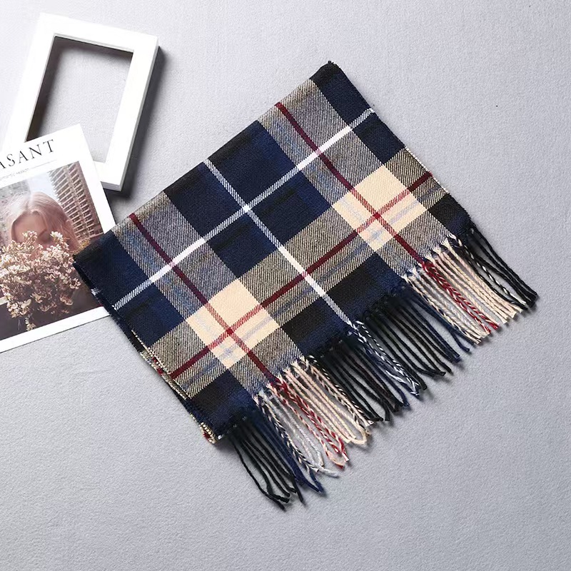 T800 fashion British plaid cashmere scarf autumn and winter men's couple warm shawl neck scarf