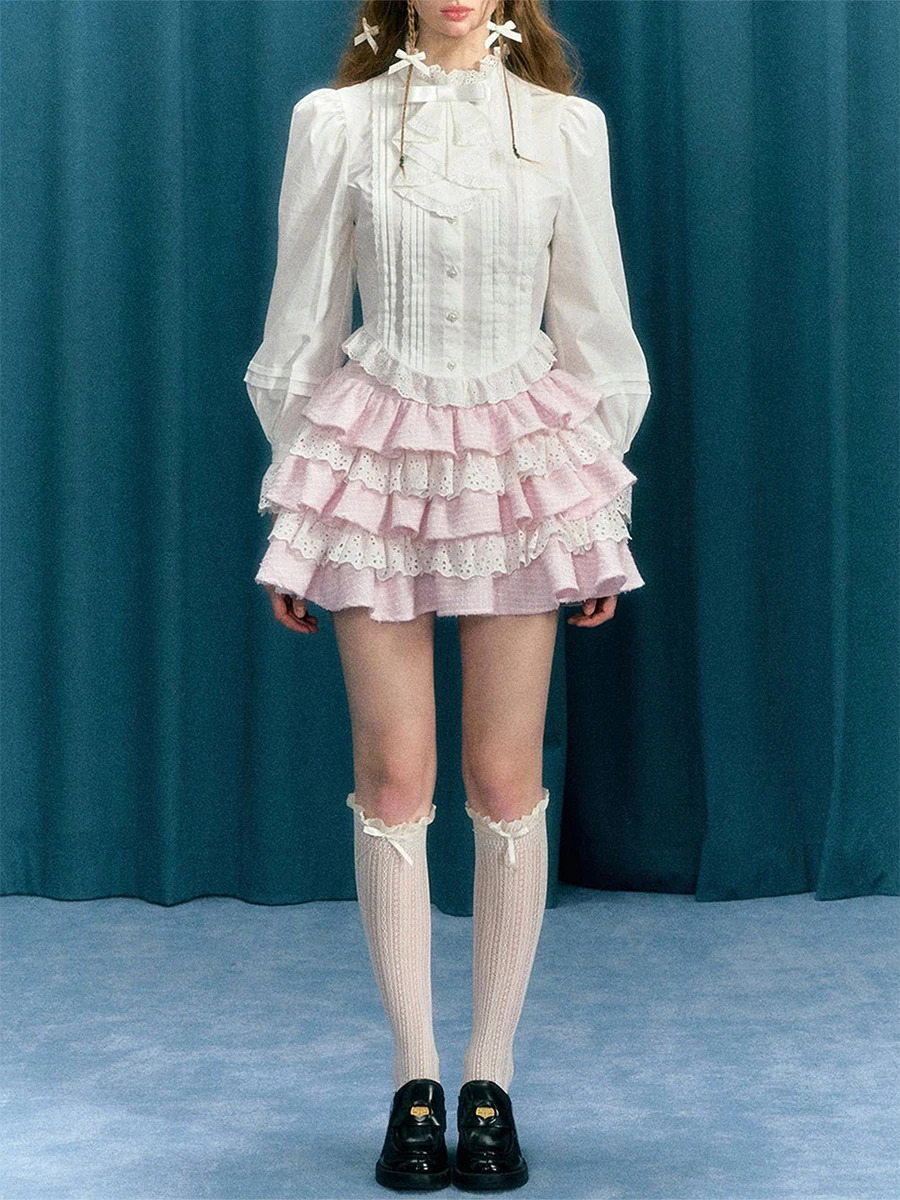 Women s Tartan Checkered Pleated Mini Skirts with High Waistband and Delicate Lace Detailing for a Flirty Look 250516Z