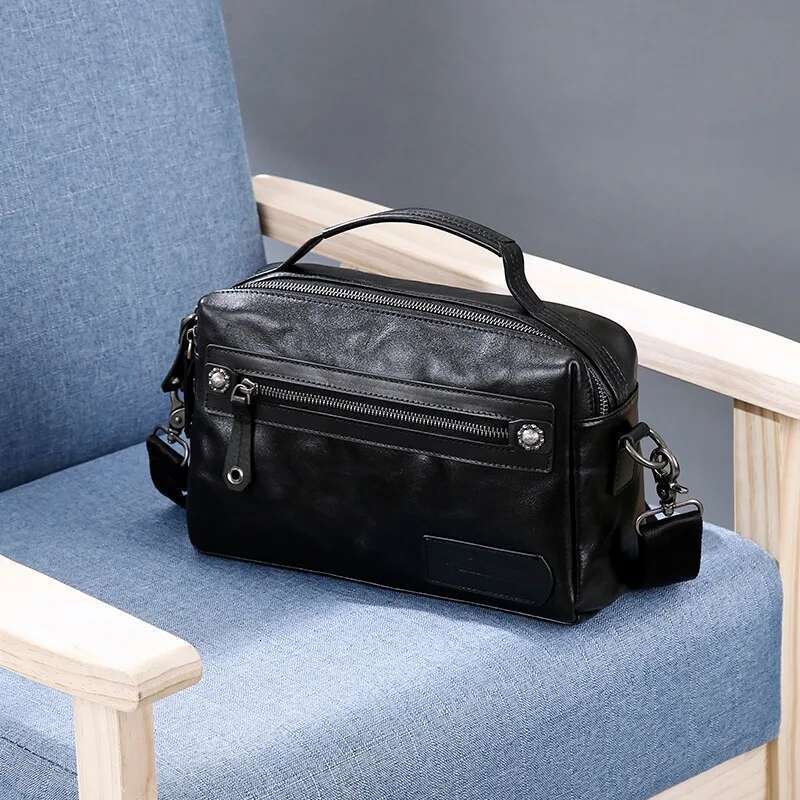 Designer Bag Wmnuo Shoulder Bag Men Multifunction Cow Genuine Leather Crossbody Messenger Bags For Man Big Capacity Travel Ipad Male