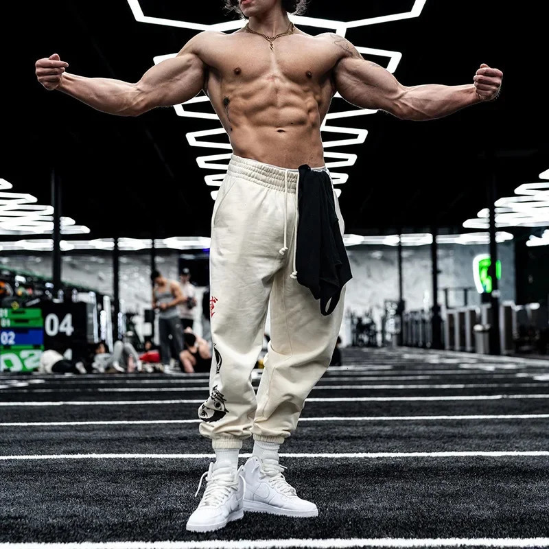 Mens Streetwear Hip Hop Loose Casual Pencil Pants Running Jogging Sweatpants Joggers Trousers Male Gym Fitness Sports Trackpants 250513Z