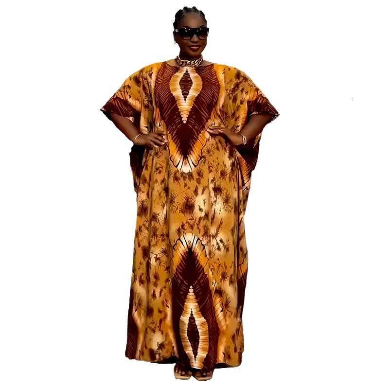 Maxi Dress Ethnic Style Long Robe Women S Short Sleeved Printed Loose Plus Size Casual Dress Floral Dress