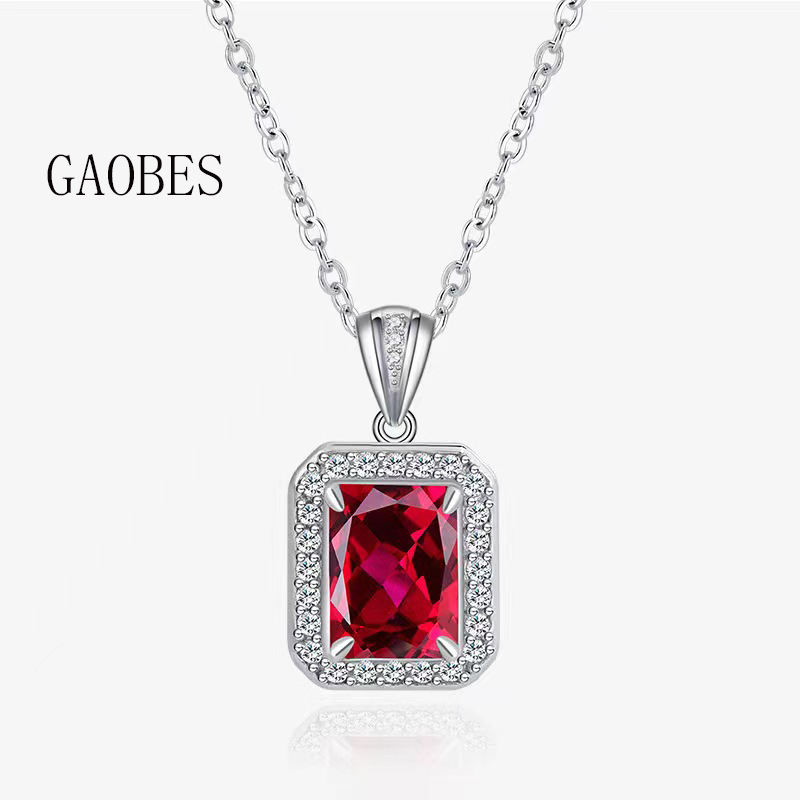 S925 Sterling Silver Multi-Color Gemstone Pendant Necklace with Diamond Inlay, Small Elegant Design for Women, Stylish Fashion Jewelry