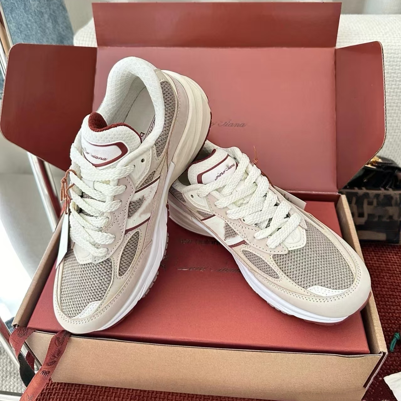 Mens womens LPs designer sneaker NBs low top Platform Shoe Loross Casual shoe luxury leather Loafers dress shoe Pianass Flat Mesh walk run Outdoor sport tennis shoes