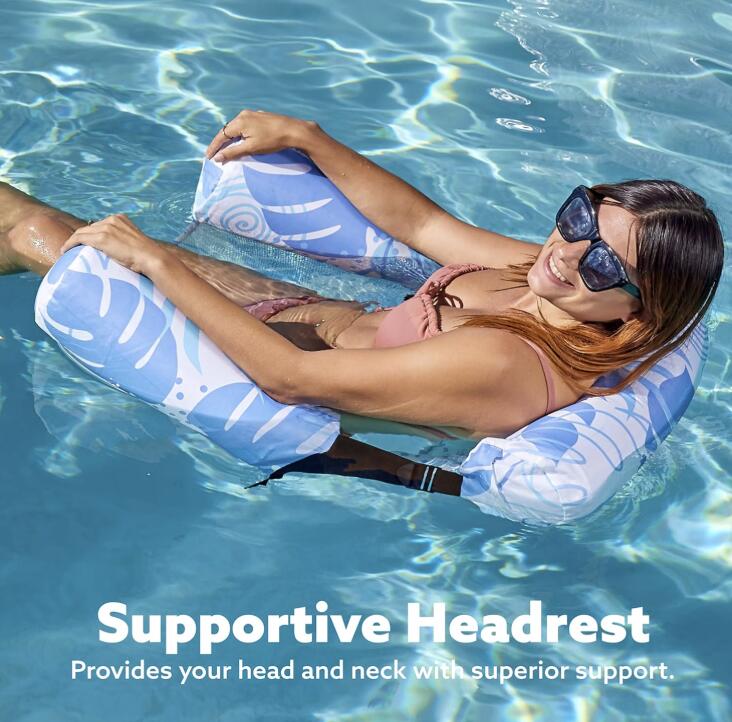 Heavy-Demand Adult Pool Float Lounge - Extra Wide Inflatable Water Chair for Beach Vacation, Summer Parties & Lake Relaxation