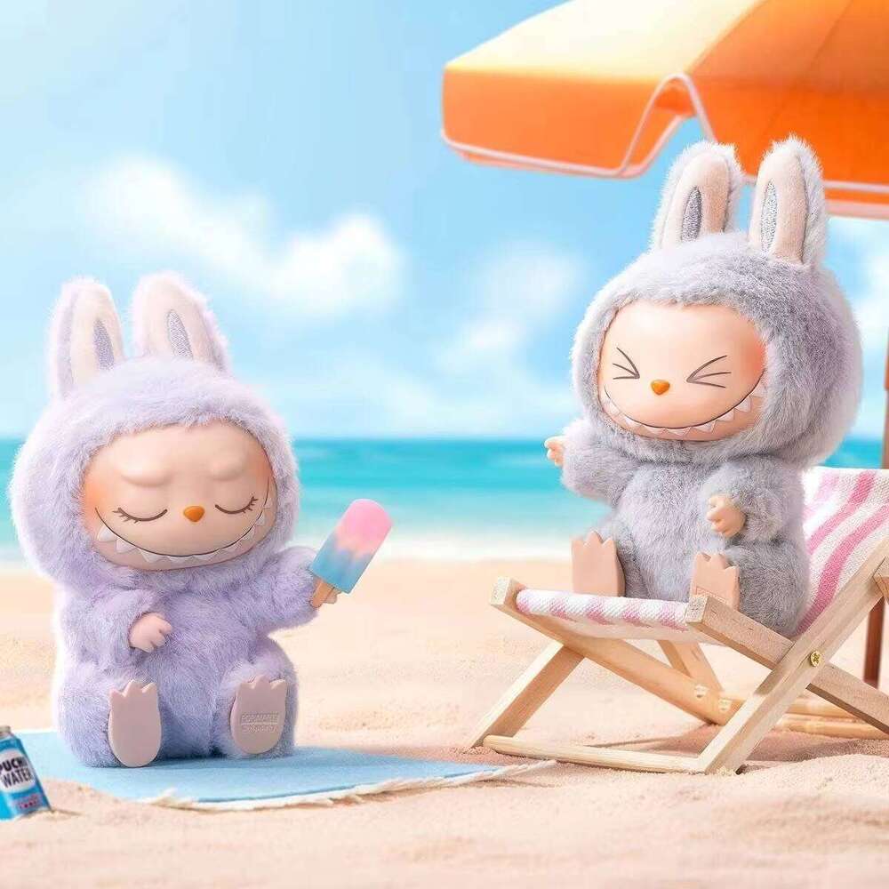 Free shipping New mart Labubu Plush Toy Gift Mystery Box, Monster Vinyl Hanging Card Blind Box Figure Doll with One Seat