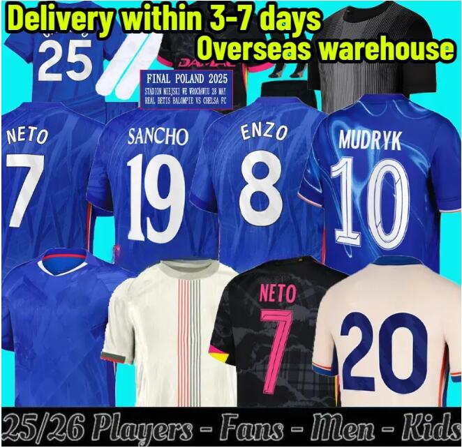 2025 2026 SILVa STERLING CFC soccer jerseys ESTEVAO ENZO NKUNKU MUDRYK JAMES WILLAN 25 26 Chelseaa kids kit Home WERNER GALLAGHER Football Shirt