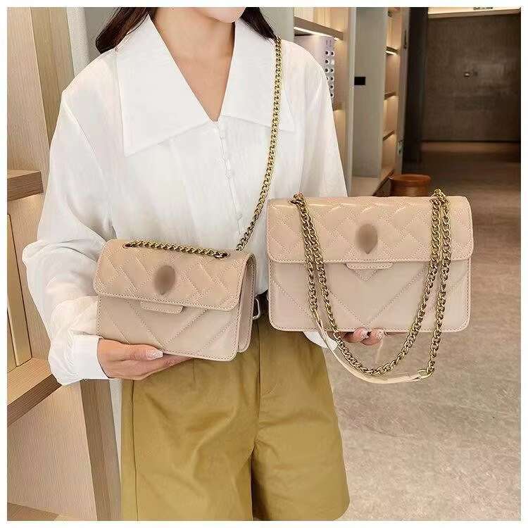 Women's square luxury flip daily designer girls' crossbody bag, Kurt women's wallet handbag