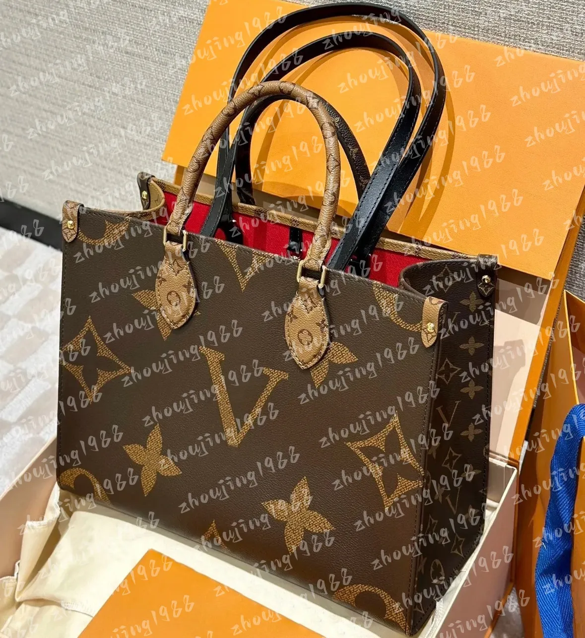 2025 Designer Womens Handbags On the go Tote Bag Crossbody wer Ladies Casual PVC Genuine Leather Purse Shoulder Bags Female Large Handbag shopping bag MM GM