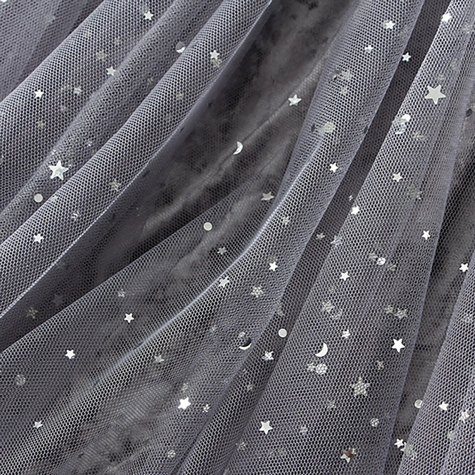 Womens A Line Skirt Fairy Elastic Waist Tulle Midi Mesh Starry Sky Irregular Brim Tutu Women Dancing Clothes 250516Z