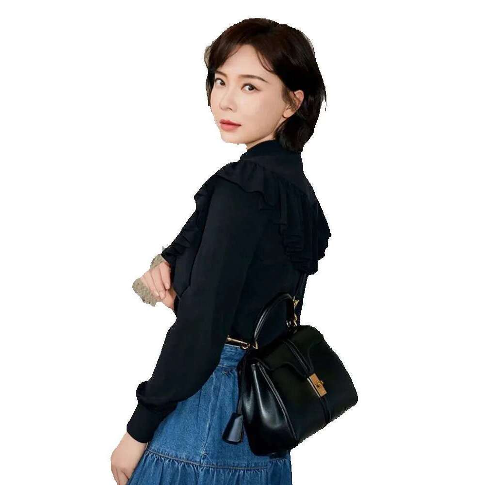 Designer Luxury Fashion Women Small Casual Totes Handbag Lock Hasp Flap Bag Ladies High Quality Cow Split Leather Shoulder Bags Pouch