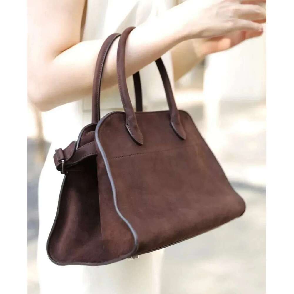 Design Bag Genuine Leather Margaux 10 Handbag Shoulder Crossbody Margaux10 Soft Suede Tote Bag Large Capacity High Quality Brand Bag