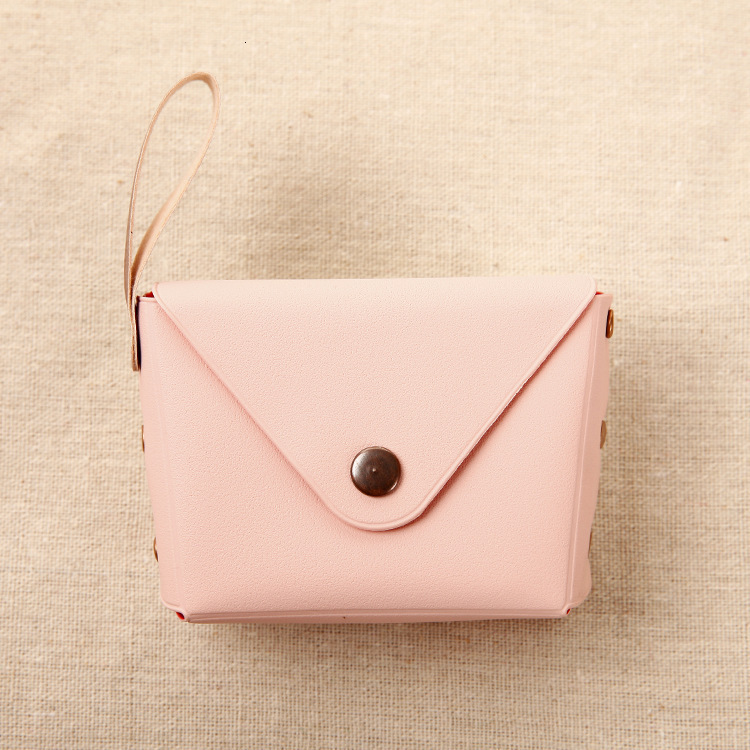 New fashion Korean version PVC hidden buckle fashion small coin purse mini women s key bag handbag designer fashionable men s key bag women s wallet