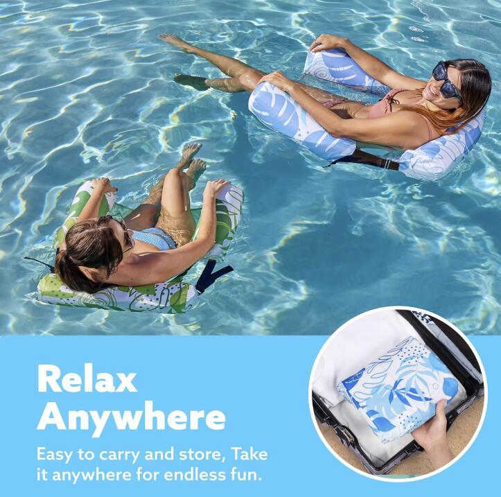 Heavy-Demand Adult Pool Float Lounge - Extra Wide Inflatable Water Chair for Beach Vacation, Summer Parties & Lake Relaxation