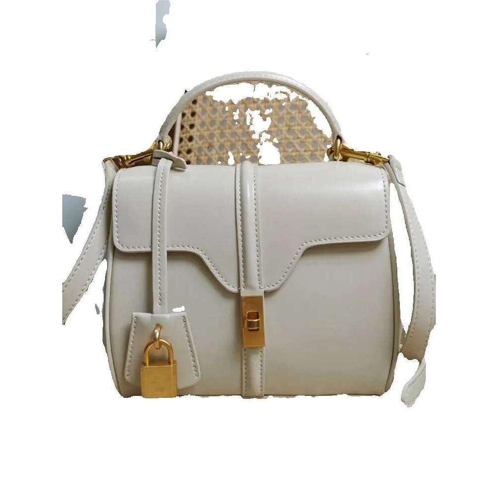 Designer Luxury Fashion Women Small Casual Totes Handbag Lock Hasp Flap Bag Ladies High Quality Cow Split Leather Shoulder Bags Pouch