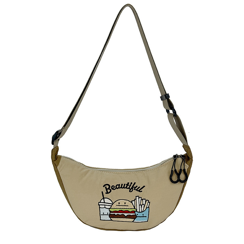New diagonal fashion women s cartoon printed shoulder fashion Oxford fabric lightweight bicycle bag designer fashion shoulder bag crossbody bag