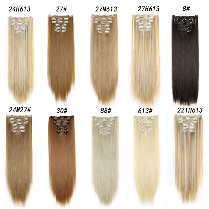 European & American Inspired Bulk Packaged Six-Tiered Clip-on Hair Pieces Collection