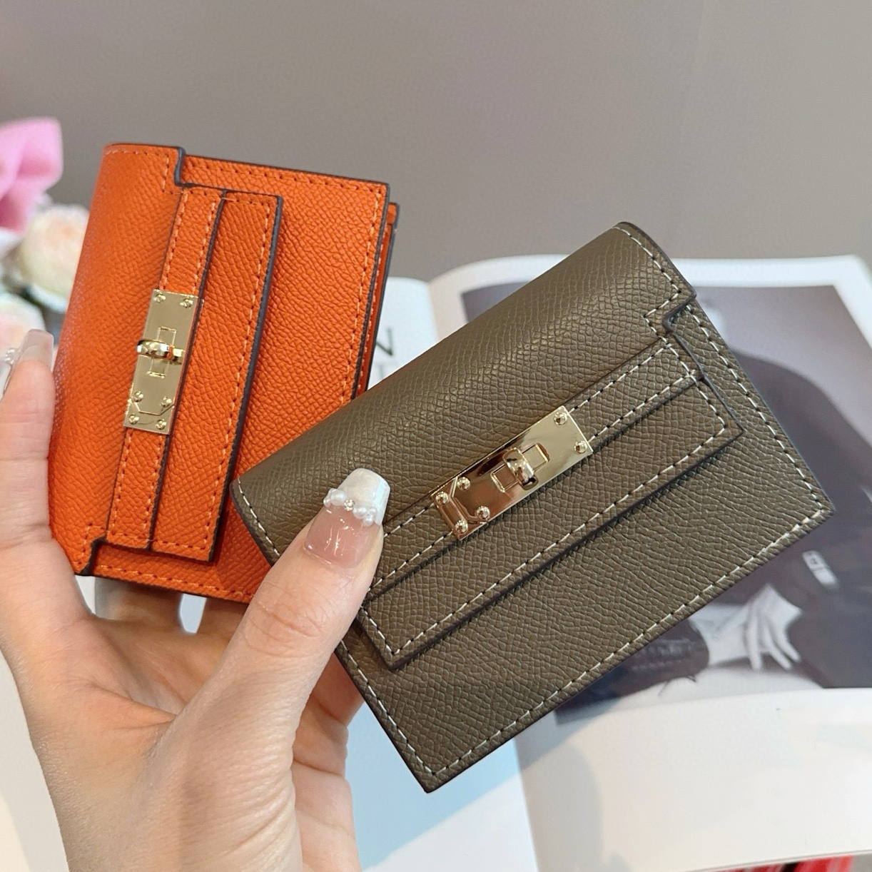 Portafoglio Women Designer Card Holder Cardholder Di Alta QualitÃ In Pelle Vera…