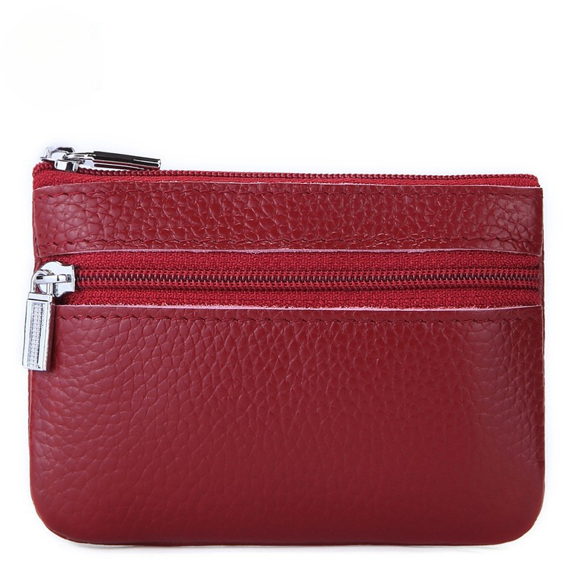 New Fashion fashion Women s Cowhide Small Wallet Korean Edition Bus Card Zipper Key Women s fashion Mini Coin Bag Designer Men s Key Bag