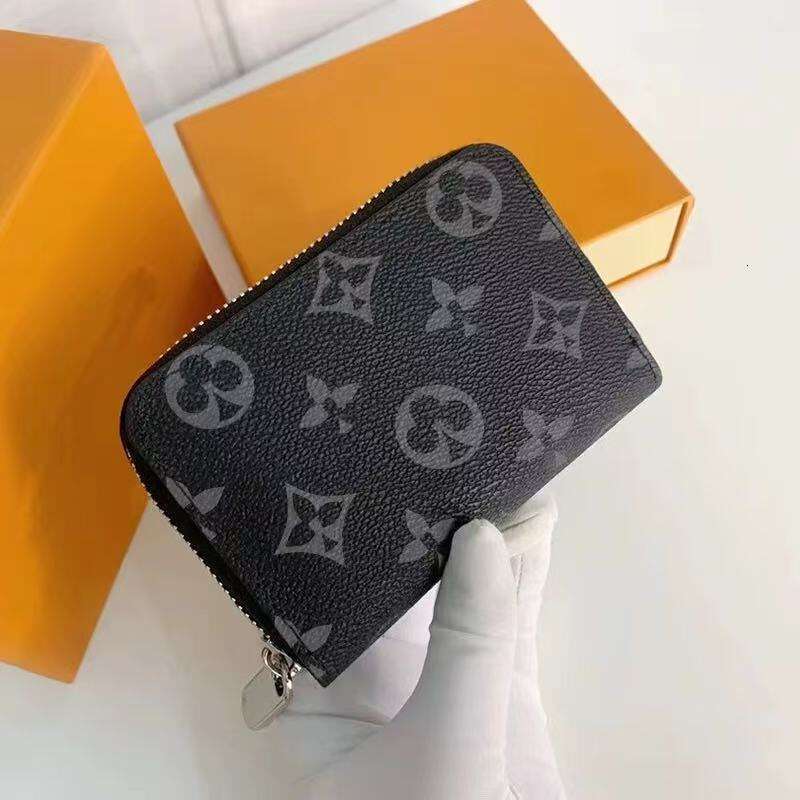 Luxury bag Designers bag High quality women's and men's mini wallets Wallets Purses Fashion Short Wallet Monograms Classic Zipper Pocket Bag Zip Coin Purse with Box