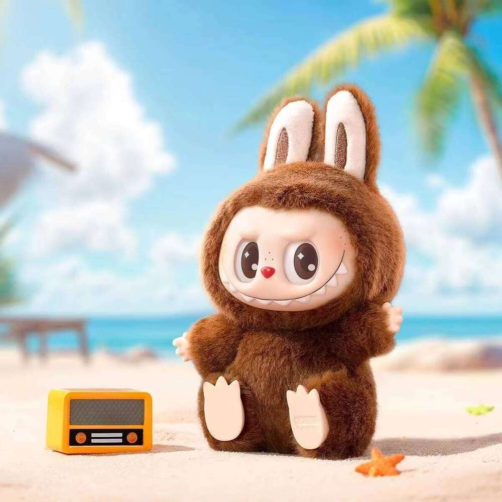 Free shipping New mart Labubu Plush Toy Gift Mystery Box, Monster Vinyl Hanging Card Blind Box Figure Doll with One Seat