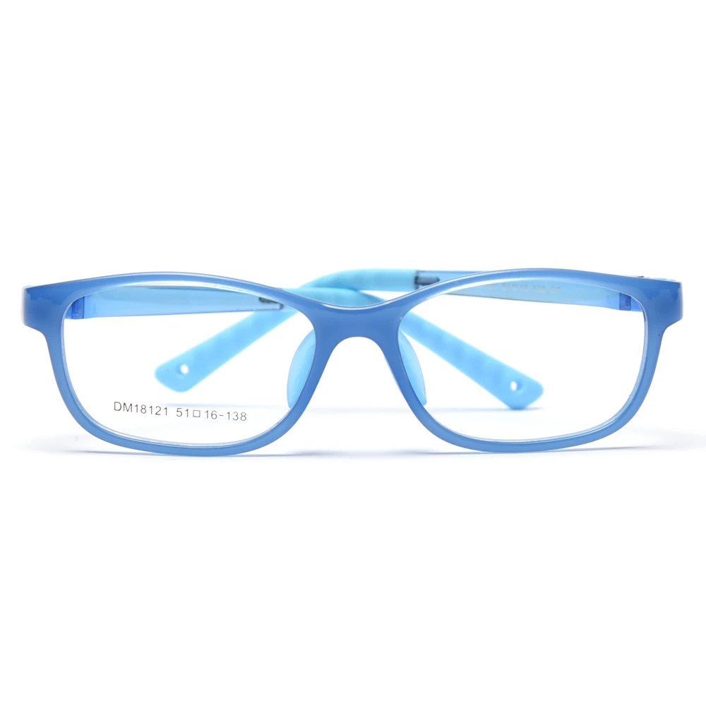 Kachawoo children square eyeglasses optical TR90 kids glasses frames flexible boys girls Protective silicone blue pink black 250521
