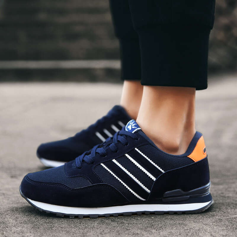 Designer men's leather surface autumn sports shoes Forrest Gump running shoes sports shoes men's mesh breathable casual running shoes